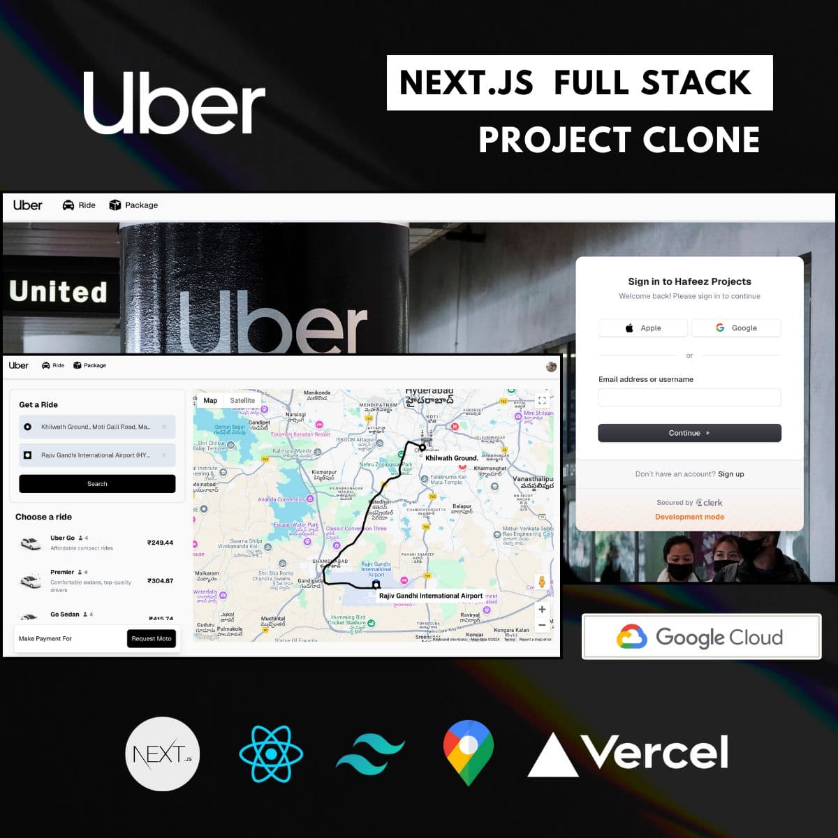 Uber Clone Full Stack screenshot